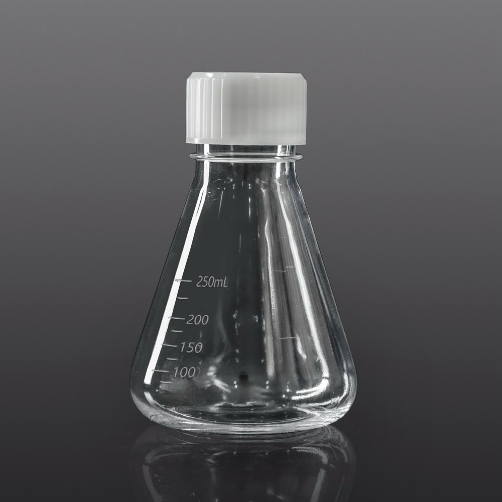 250mL PC Erlenmeyer Flask (Vented,Conical Flask,RNase & DNase Free,Sterile)