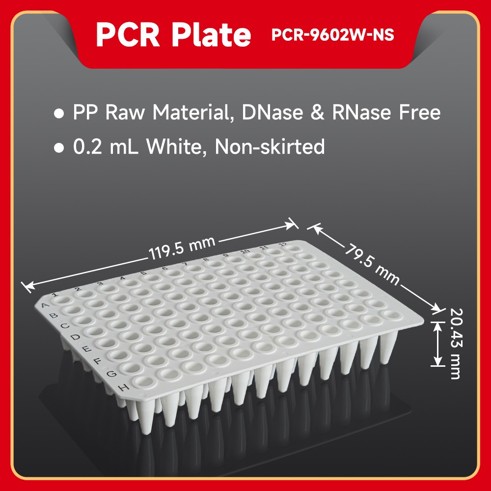 PCR Plate (White), 0.2 mL Non-skirted